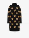 Moschino Teddy Embroidered High-neck Dress In Black