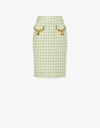 MOSCHINO COWBELLS TWO-TONE TWEED SKIRT