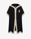 BOUTIQUE MOSCHINO HERALDIC PATCH EXTRAFINE WOOL CAPE