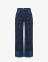 BOUTIQUE MOSCHINO CONTEMPORARY MAT DENIM AND MAT TROUSERS