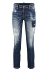 DSQUARED2 DSQUARED2 DISTRESSED FADED CROPPED JEANS