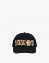 MOSCHINO PAINTED LOGO CANVAS HAT