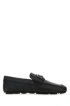 VALENTINO GARAVANI BLACK LEATHER VLOGO SIGNATURE LOAFERS  ND VALENTINO GARAVANI UOMO 39