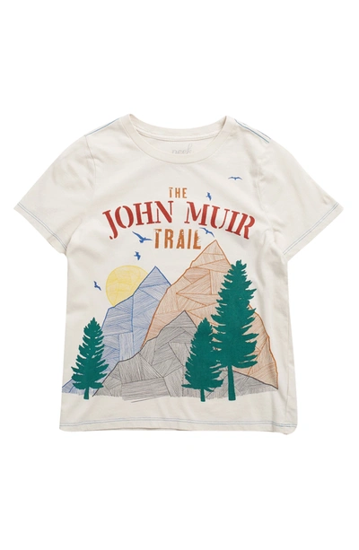 Peek Aren't You Curious Kids'  John Muir Trail Graphic T-shirt In Off-white