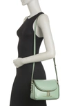Marc Jacobs The Groove Leather Mini Messenger Bag In Marine Green