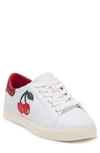 Katy Perry 10mm The Rizzo Faux Leather Sneakers In Cherry/ White