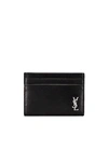Saint Laurent Ysl Credit Card Holder In Black