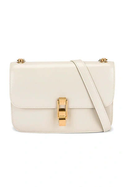 Saint Laurent Le Carre Satchel Bag In Crema Soft