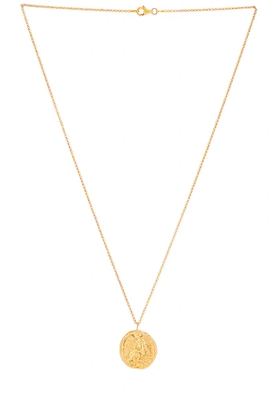 Pamela Card Winged Victory Necklace In Gold