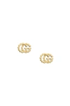 Gucci Running G Earrings In Yellow Gold