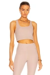 Girlfriend Collective Paloma Racerback High-impact Sports Bra In Quartz