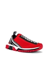Dolce & Gabbana Dolce And Gabbana Red Sorrento Sneakers In Red & Black