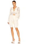 Helmut Lang Crocheted Shirt In Plaster