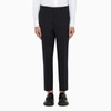 Prada Sling-inserted Bag Casual Trousers In Blue