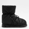 Prada Blow Quilted Nylon Snow Booties In Black