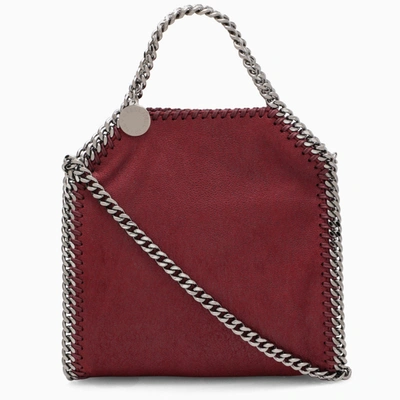 Stella Mccartney Bordeaux Falabella Tiny Tote Bag In Red