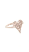 Stephanie Gottlieb Small Pave Heart Ring