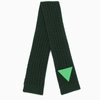 BOTTEGA VENETA BLACK AND GREEN SCARF,667601V0ZP0-J-BV-3051