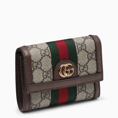 Gucci Small Ophidia Gg Supreme Wallet In Multicolor