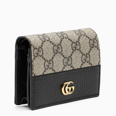 Gucci Black Gg Marmont Credit Card Holder