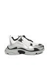 Balenciaga Triple S Sneaker Silver And White In White