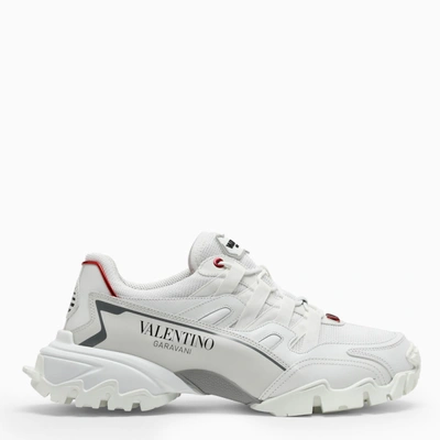 Valentino Garavani Climbers Sneakers In Bianco Grey