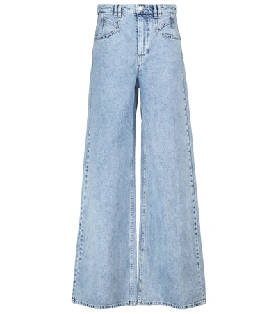 Isabel Marant Dilesqui High-rise Wide-leg Jeans In Blue