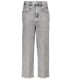 Isabel Marant Dilali High-rise Straight Cropped Jeans In Grey