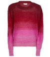 Isabel Marant Étoile Deniza Ombré Mohair And Wool-blend Sweater In Red