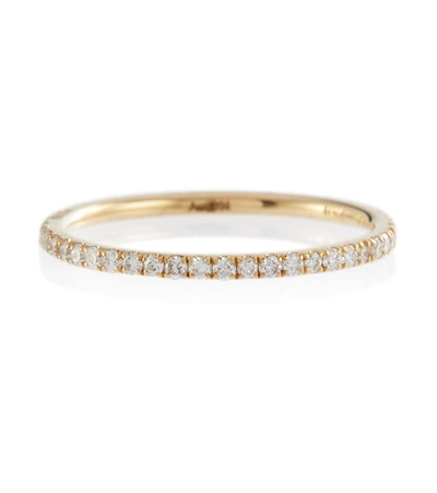 Ileana Makri Thread Band 18kt Gold Ring With Diamonds