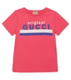 GUCCI LOGO棉质针织T恤,P00584728