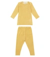 BONPOINT BABY棉质混纺上衣与裤装套装,P00606326