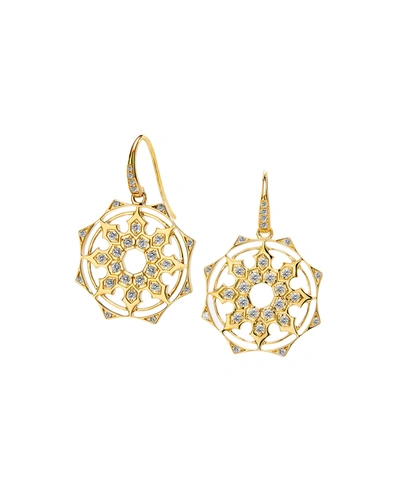 Syna Women's Cosmic 18k Yellow Gold & Diamond Octagonal Drop Earrings