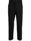 Pt01 Tapered Slim-cut Trousers In Schwarz