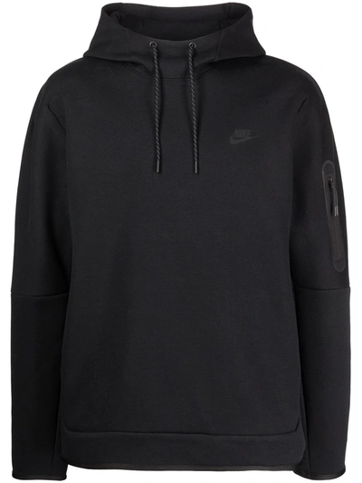 Nike Logo-print Hoodie In Schwarz