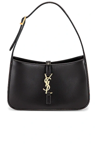 Saint Laurent Le 5a7 Hobo Bag In Nero