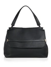 The Row Textured-leather Tote In Black