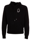 HELIOT EMIL HOODIE WITH CARABINER,M08018 BLK01