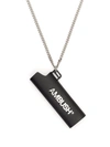 Ambush Gunmetal Logo Lighter Case Necklace In 黑色