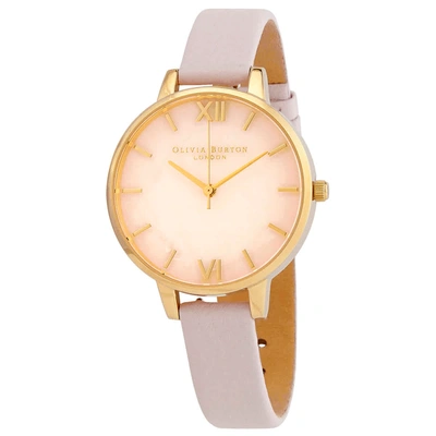 Olivia Burton Demi Rose Quartz Blossom And Gold Ladies Watch Ob16sp20 In Gold Tone,pink,rose Gold Tone,yellow