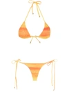 AMIR SLAMA GRADIENT-EFFECT BIKINI SET