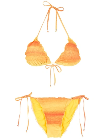 Amir Slama Gradient Bikini Set In Gelb