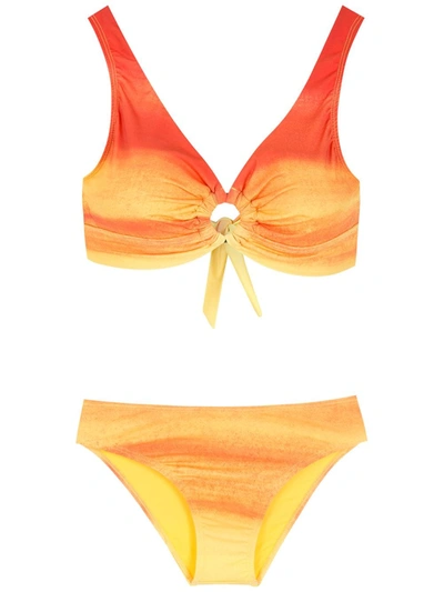 Amir Slama Gradient-effect Bikini In Gelb