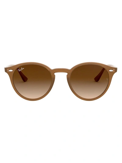 Ray Ban Rb2180 Round-frame Sunglasses In Turtledove