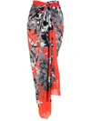 AMIR SLAMA PRINTED BEACH SKIRT