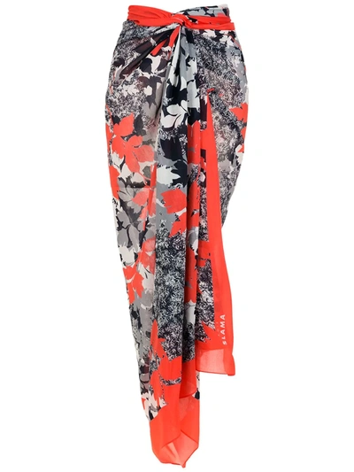 Amir Slama Printed Beach Skirt In Mehrfarbig