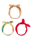 Amir Slama Knot-detail Headband Set In Mehrfarbig