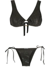 AMIR SLAMA TEXTURED TRIANGLE BIKINI SET