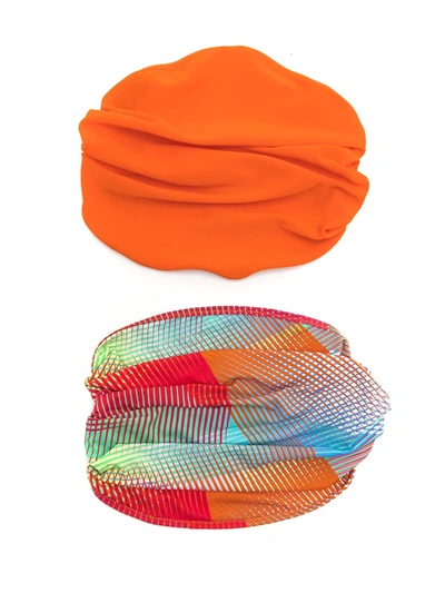 Amir Slama 2-pack Headbands In Orange