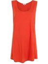 Amir Slama Sleeveless T-shirt Dress In Orange